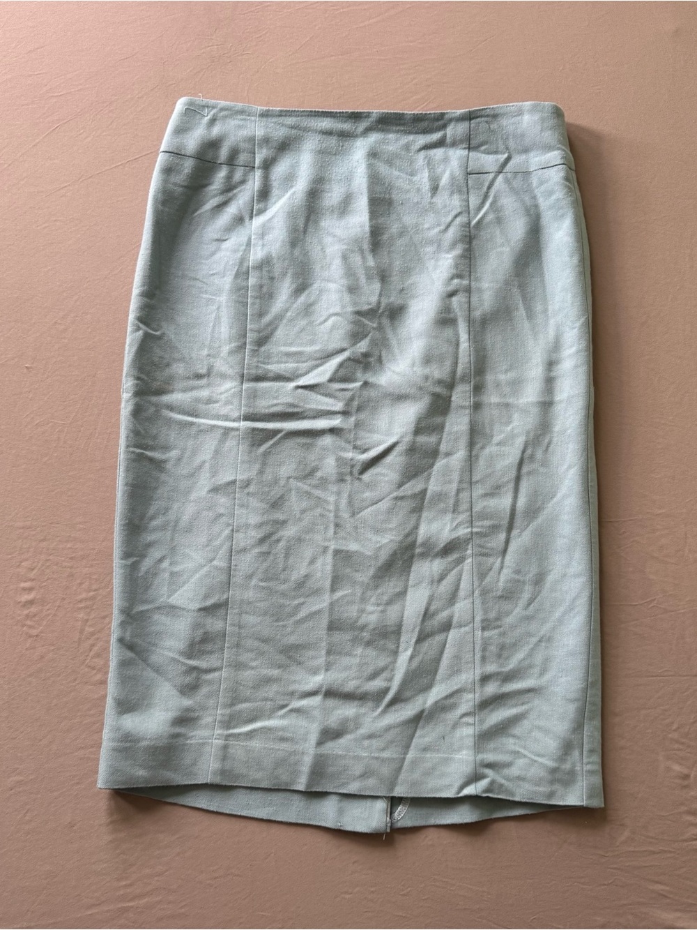 Ann Taylor Linen Blend Woven Pencil Skirt
